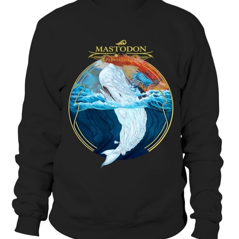 Mastodon Leviathan Sweatshirt Metal Band Graphic Retro Album Concert